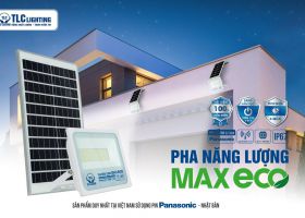 Đèn năng lượng mặt trời  MAXECO dùng pin Panaosic chính hãng Đai Lý Như Phúc tại Bình Dương 